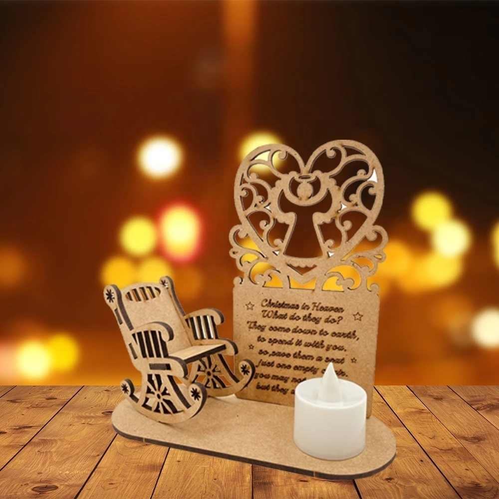 🎄 Wooden Tree Candle Holder Decor
