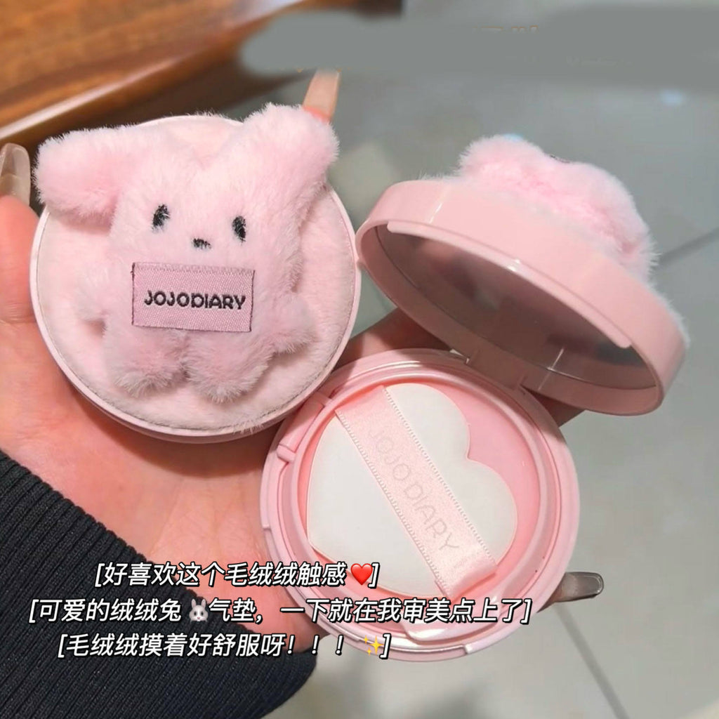 🐰💗 Cute Plush Cushion Compact – JOJODIARY Edition 💗🐰