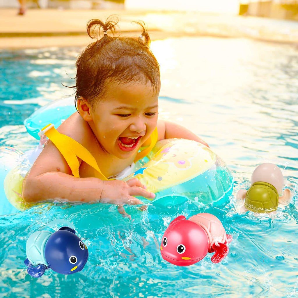🛁 Cute Cartoon Swimming Bath Toys for Kids – Fun Water Play Set 🐥💦