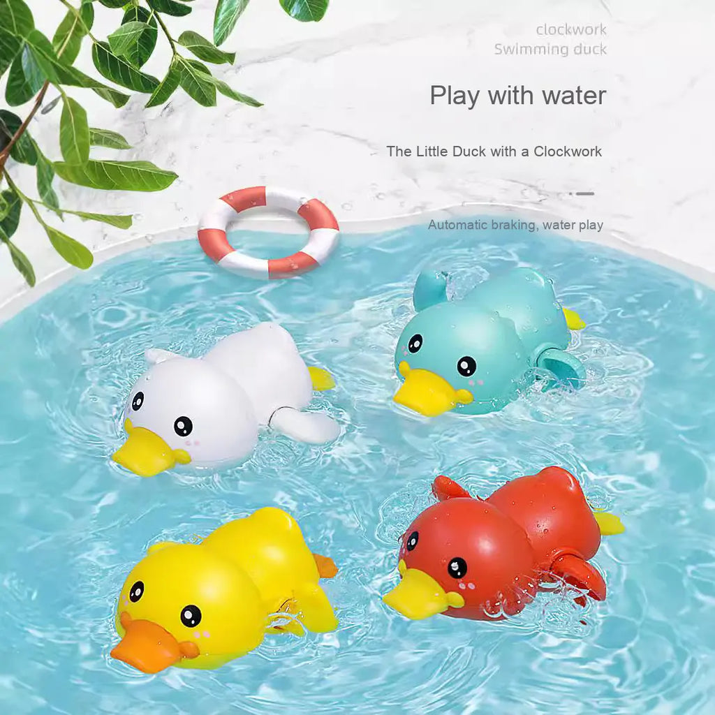 🛁 Cute Cartoon Swimming Bath Toys for Kids – Fun Water Play Set 🐥💦
