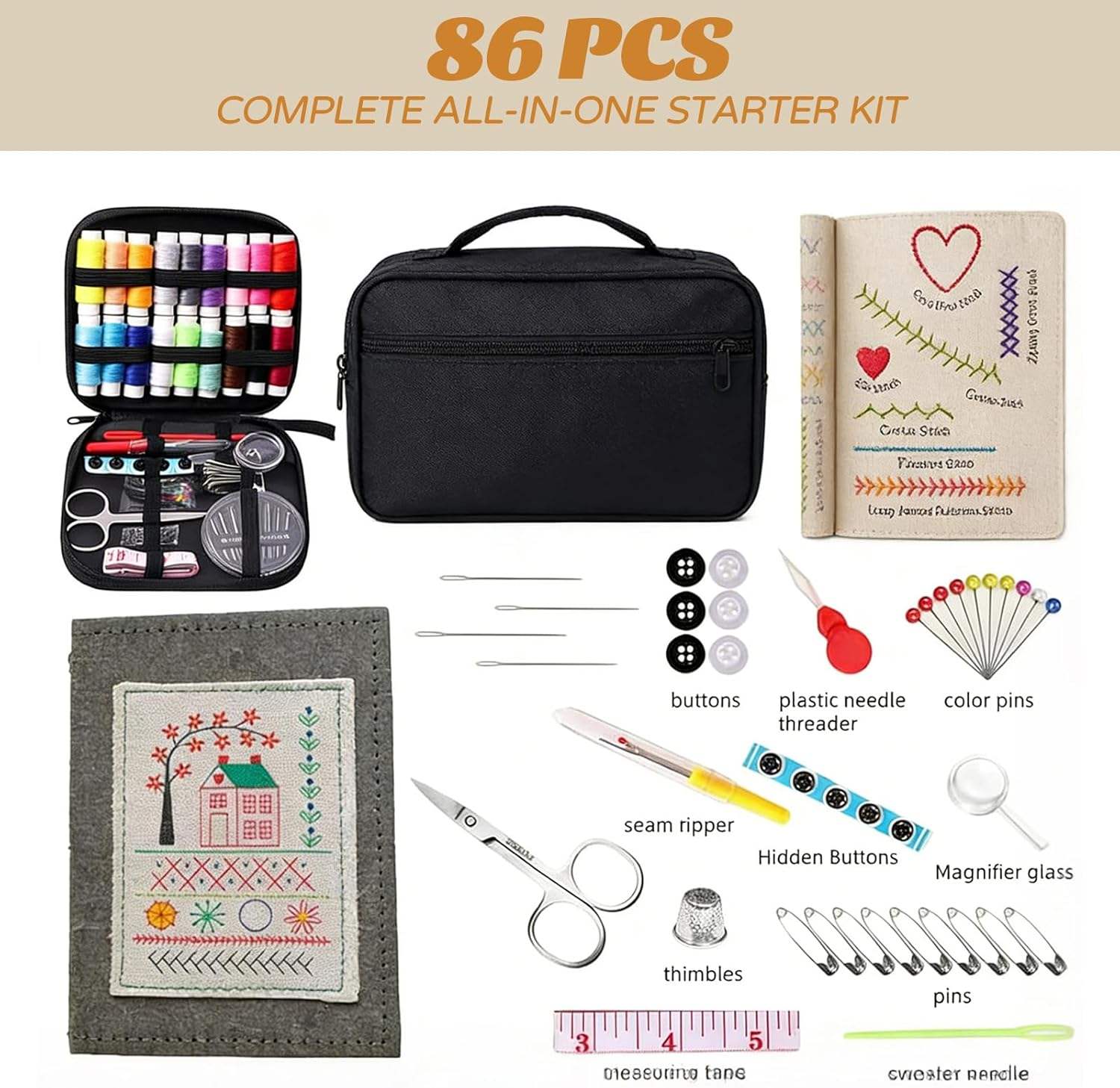 📖✨ Handmade Embroidery Stitch Book ✨📖