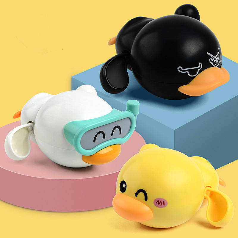 🛁 Cute Cartoon Swimming Bath Toys for Kids – Fun Water Play Set 🐥💦