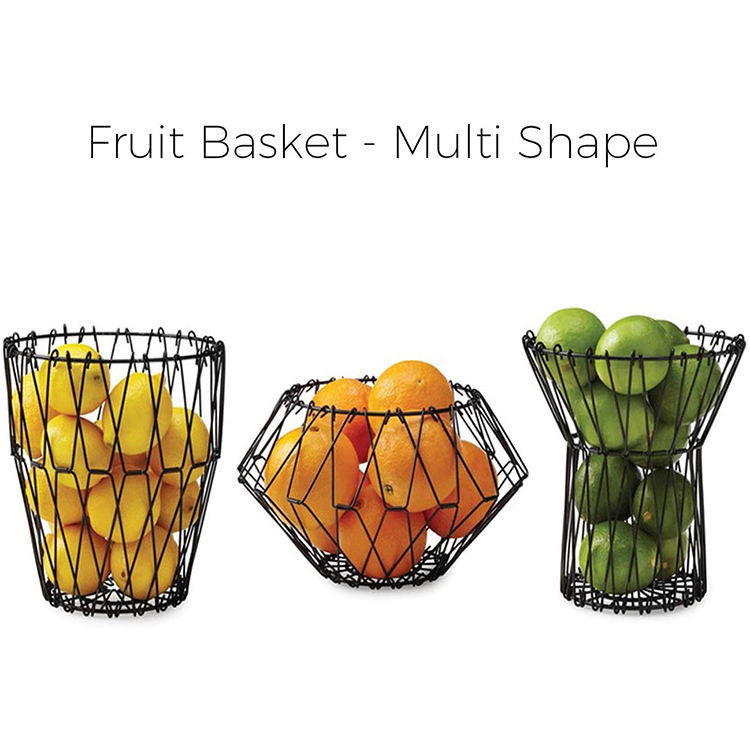 🧺 Stainless Steel Expandable Wire Basket – Multi-Purpose Storage & Organizer