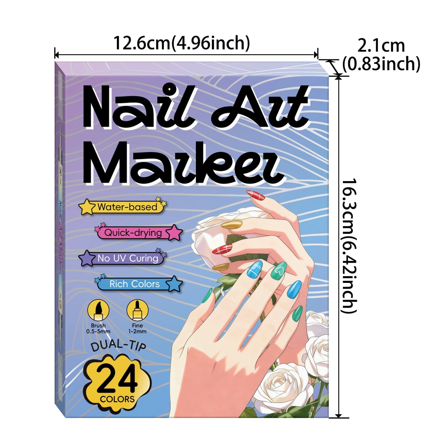3D Nail Art Pens Set