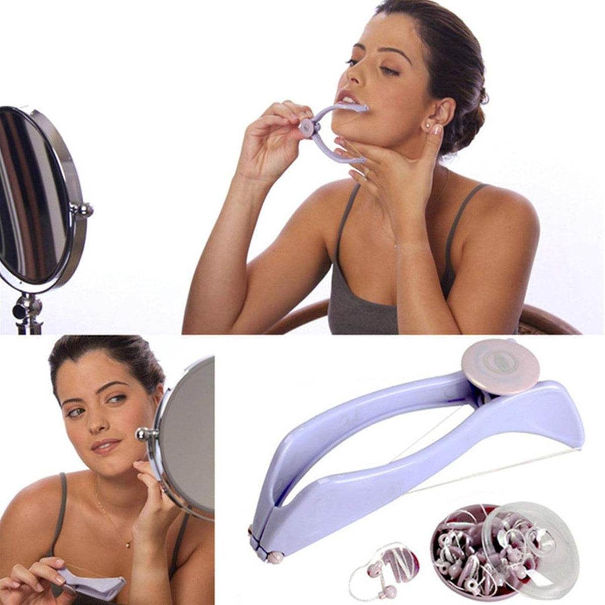 Portable Facial Hair Remover for Women – Painless Grooming Tool