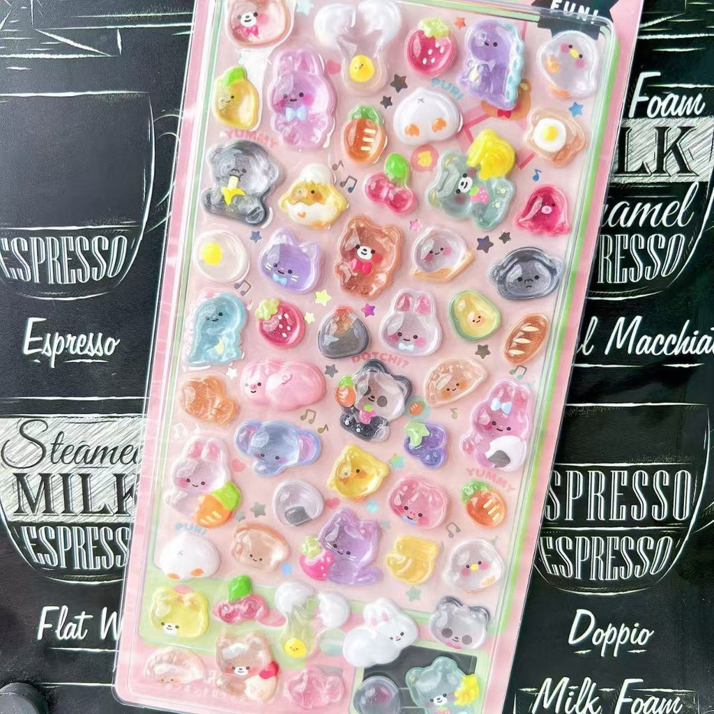 3D Puffy Stickers 🌈 | Cute & Colorful Decoration Magic ✨