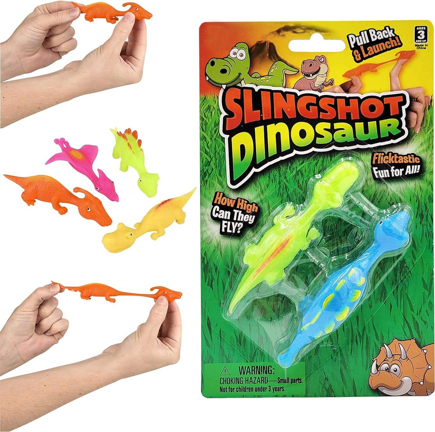 🦖 Stretchy Catapult Dinosaur Toy