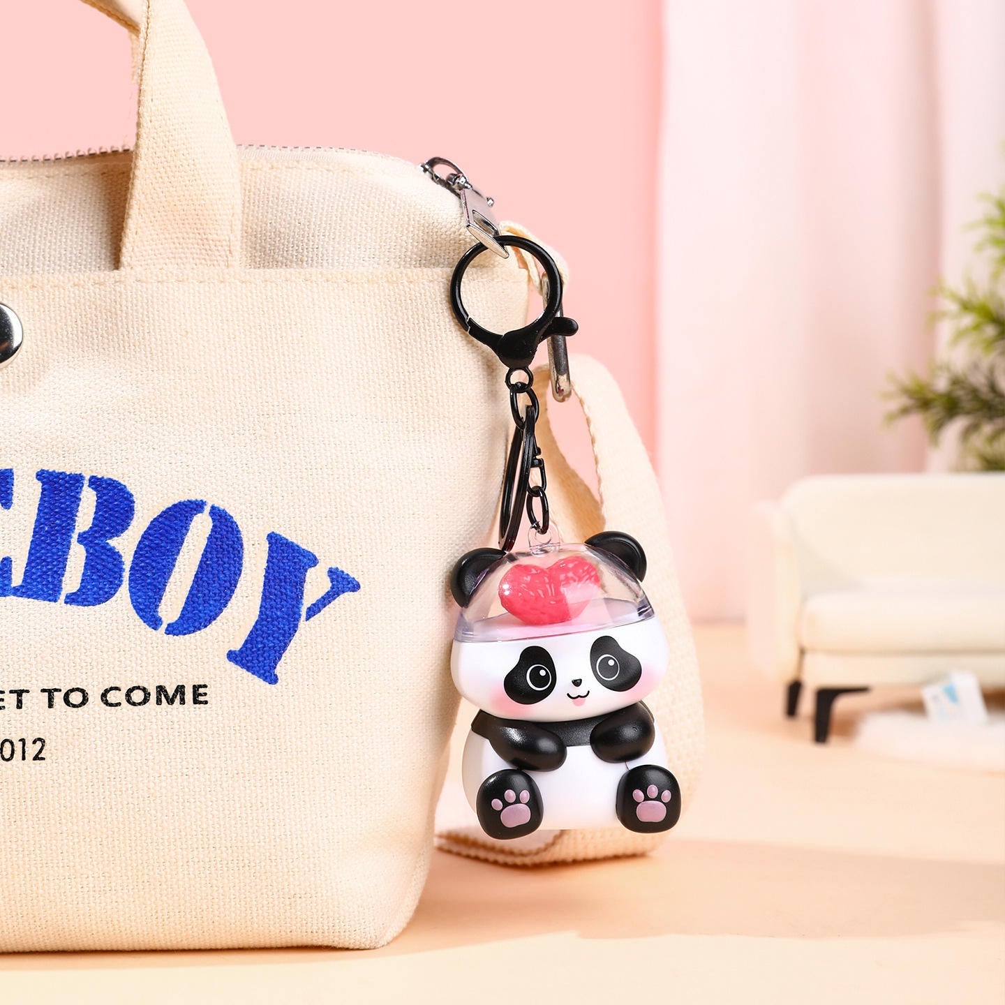 ✨ Cute Panda Bear Mini Keychain Toy 🐼🐻💖