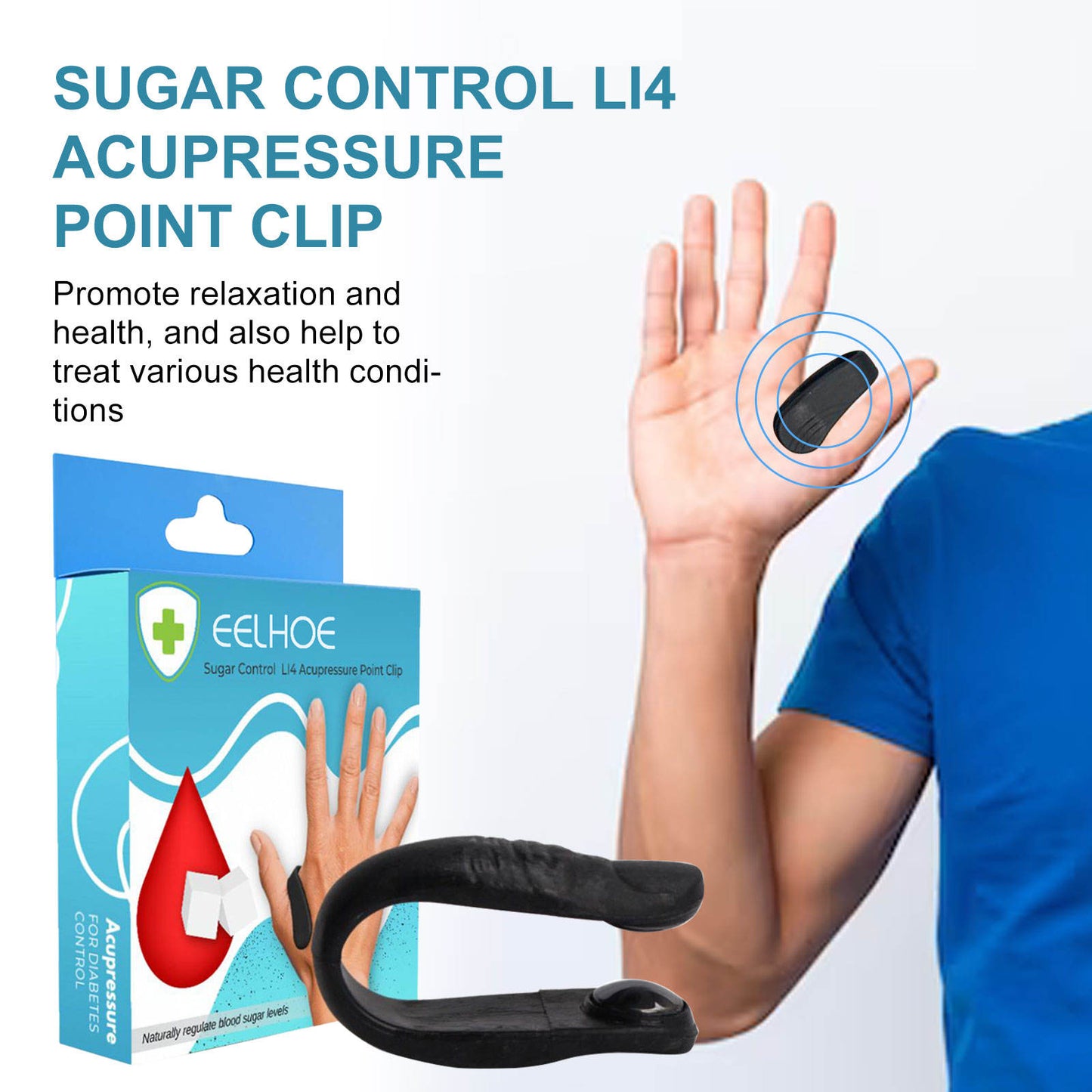 Wearable Acupressure And Sugar Control Clip ✨
