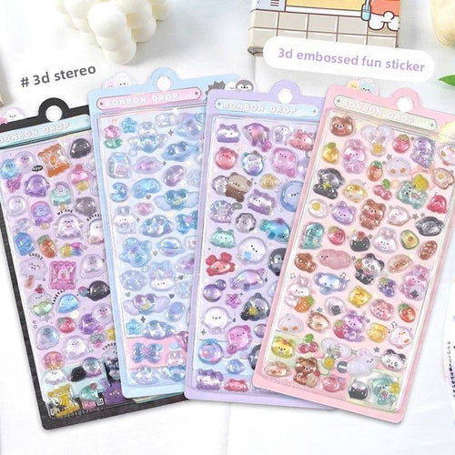 3D Puffy Stickers 🌈 | Cute & Colorful Decoration Magic ✨