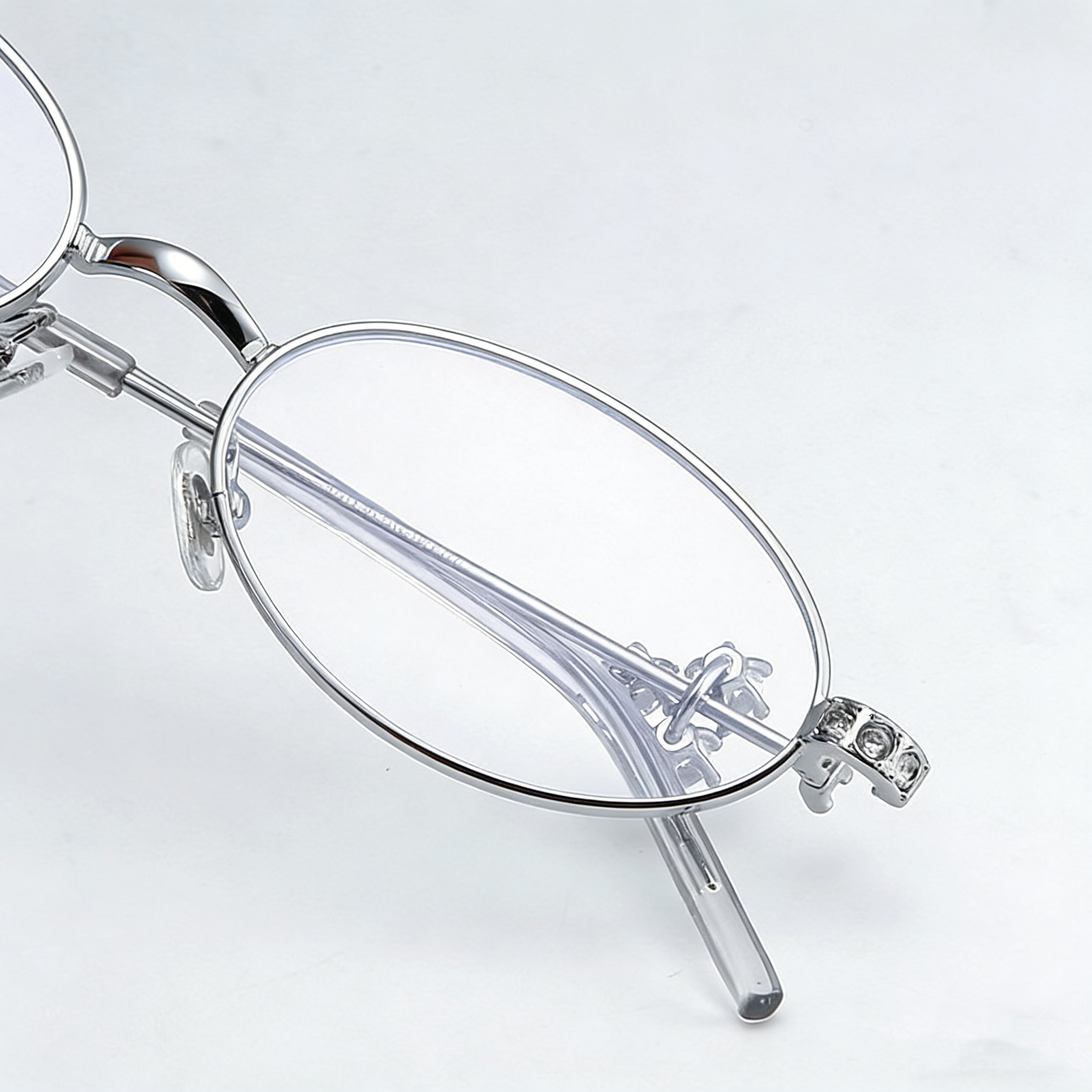 Crystal Orbit Foldable Round Glasses
