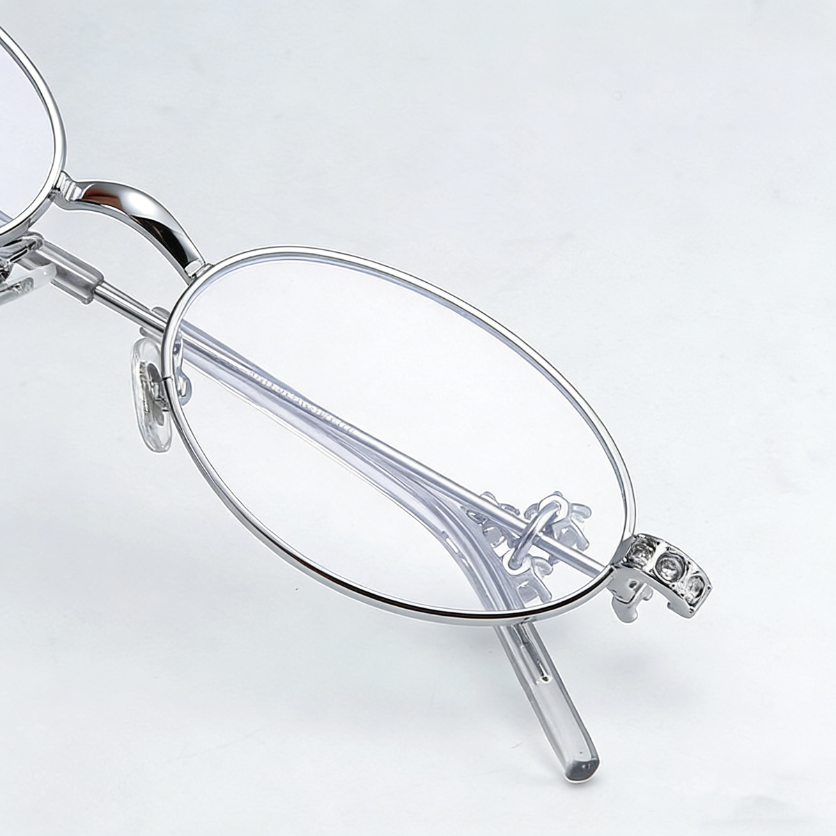 Crystal Orbit Foldable Round Glasses