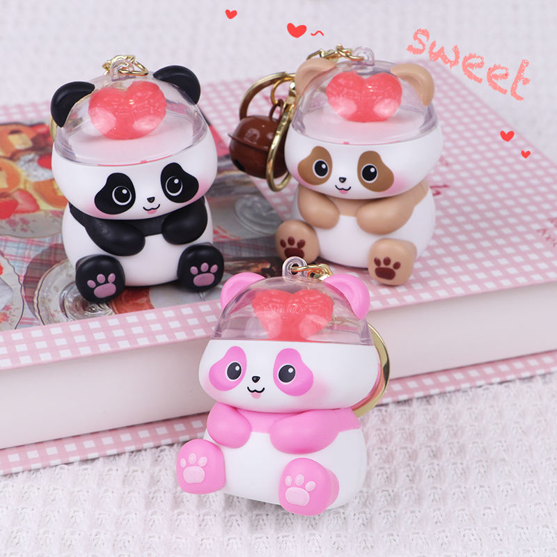✨ Cute Panda Bear Mini Keychain Toy 🐼🐻💖
