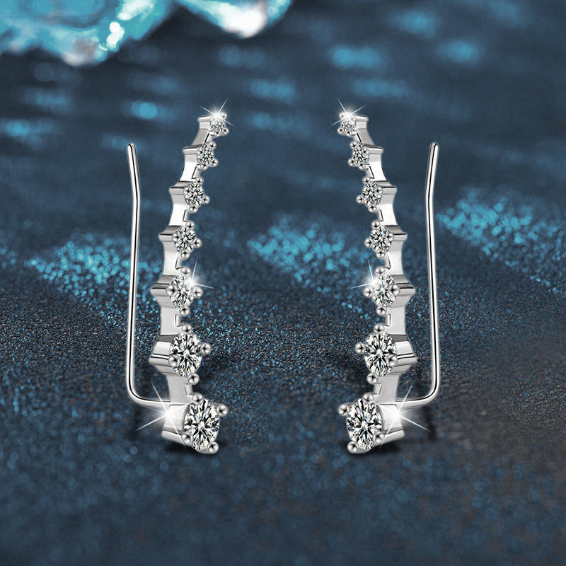 ✨ Elegant Crystal Ear Climber Earrings ✨