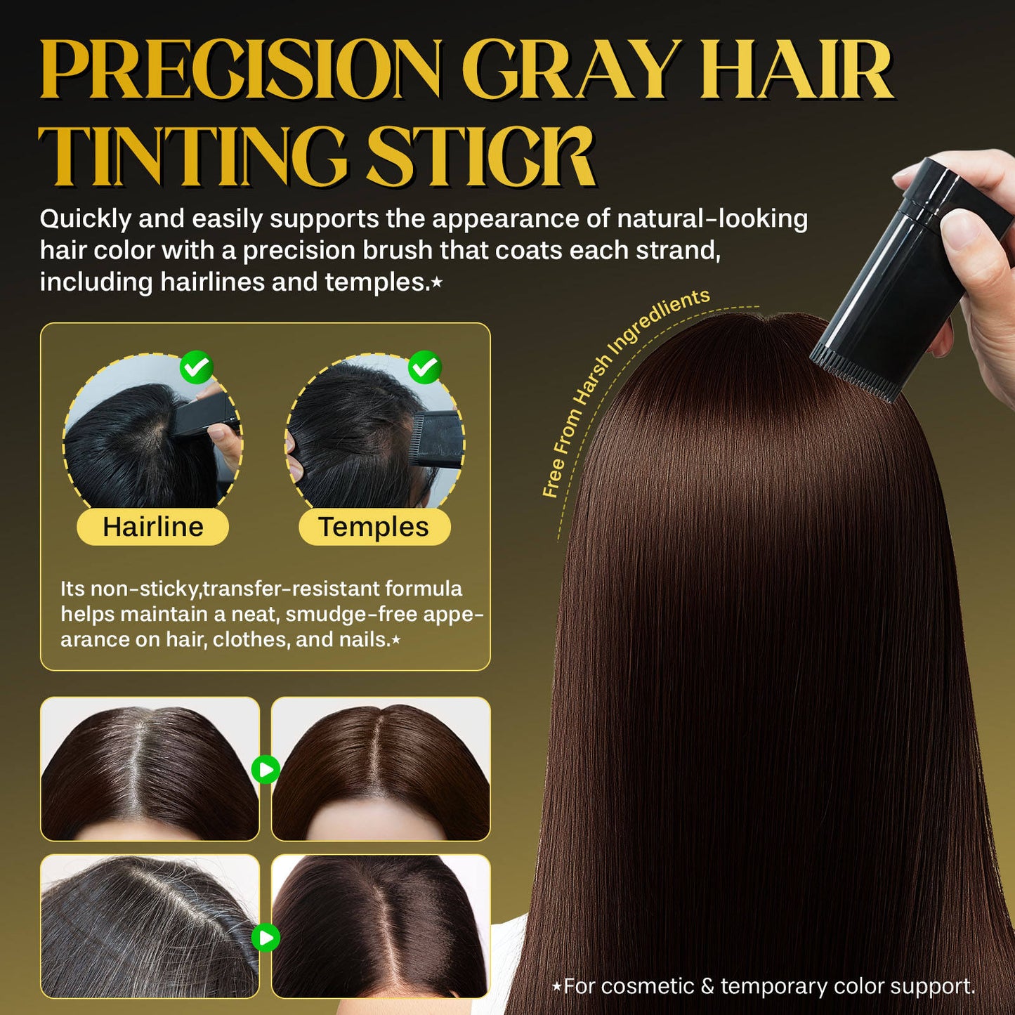 Water And Sweat Proof Hair Comb Dye