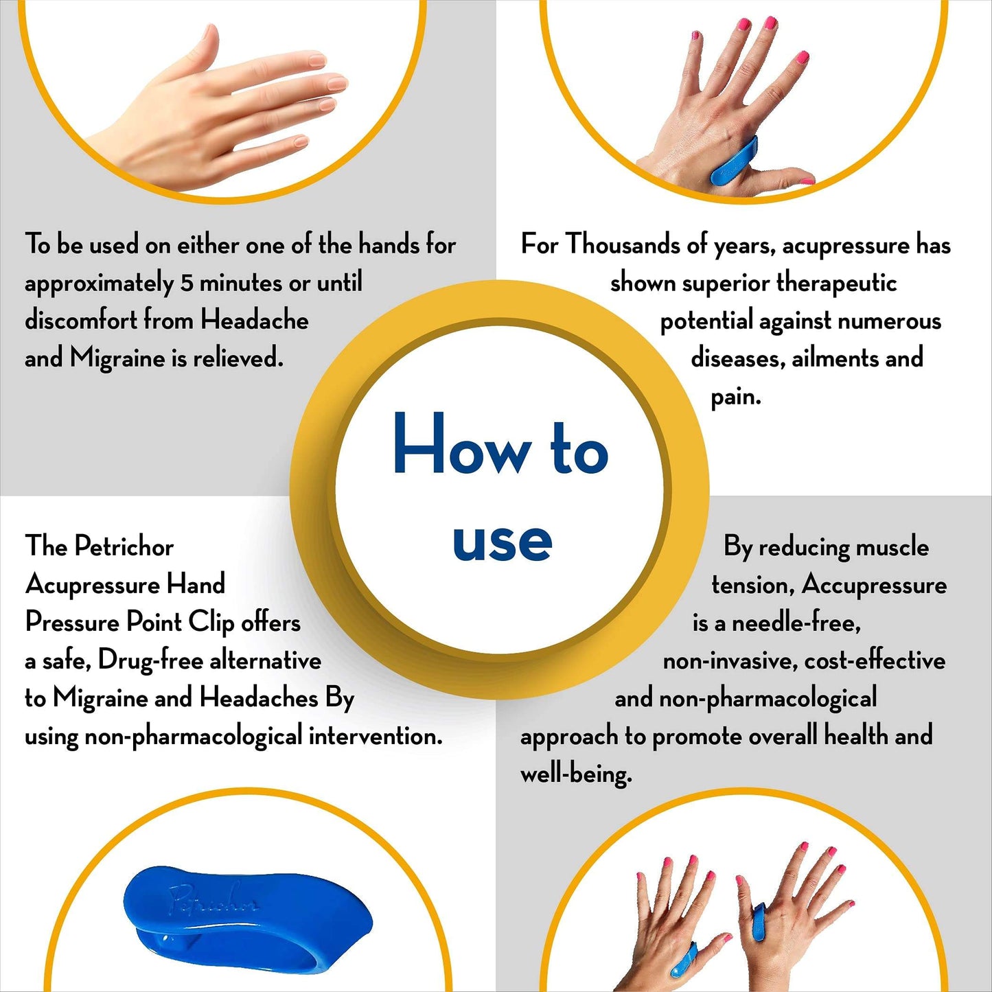 Wearable Acupressure And Sugar Control Clip ✨