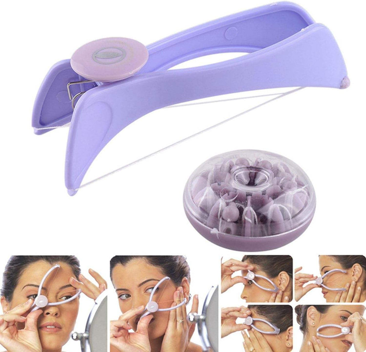 Portable Facial Hair Remover for Women – Painless Grooming Tool