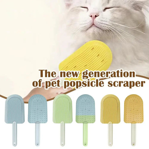 Cat Grooming Brush ( popsicle scrapper )🐱✨