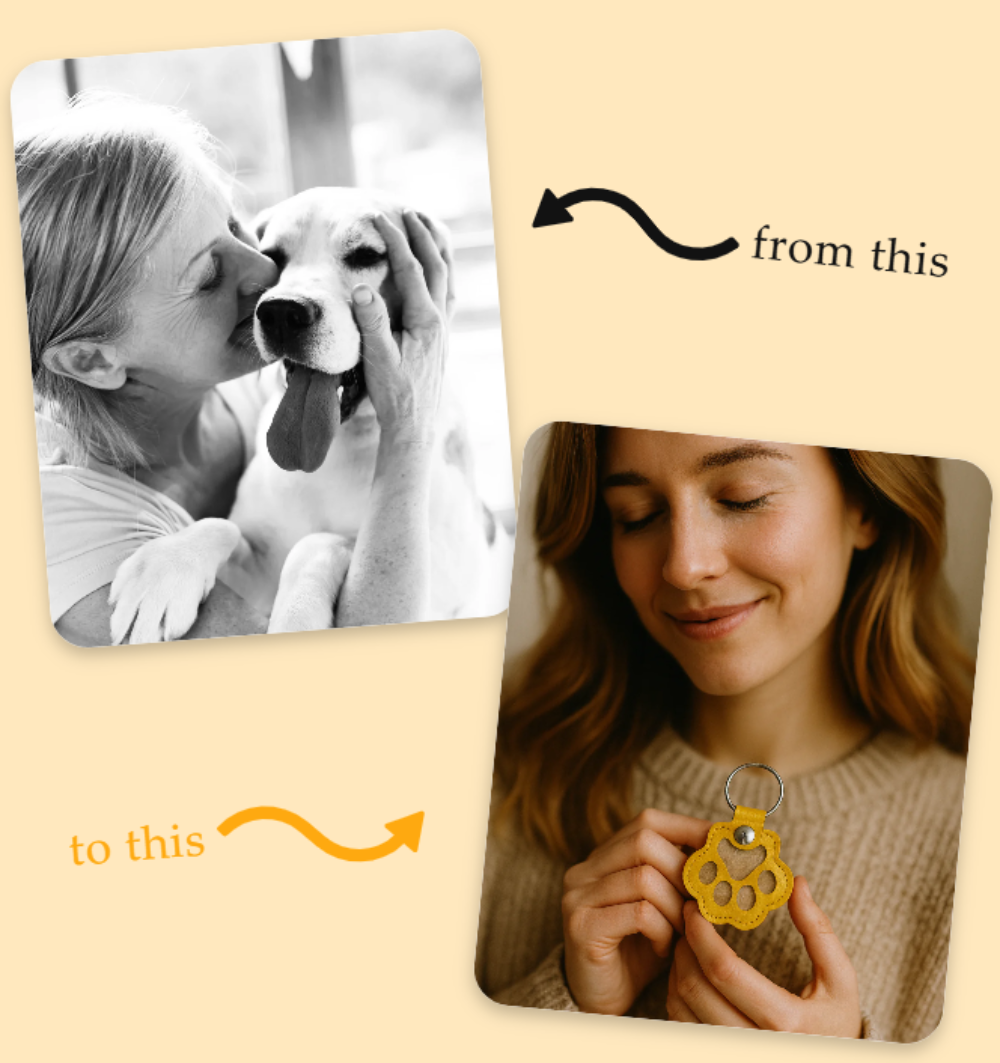 Soul Paw Pet Memorial Keychain