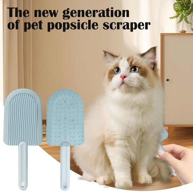 Cat Grooming Brush ( popsicle scrapper )🐱✨