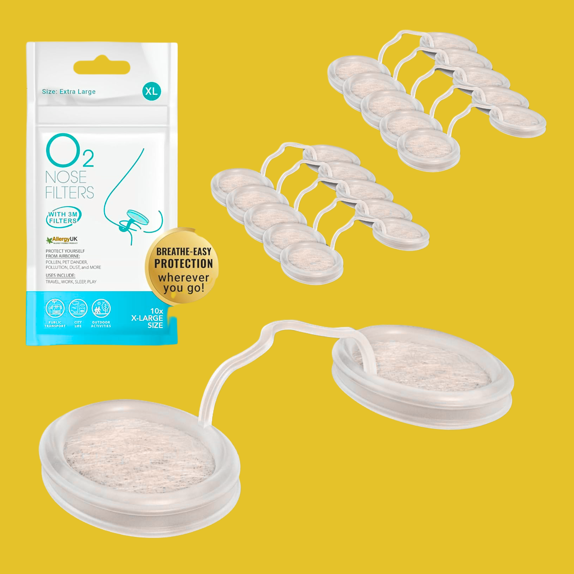 O2 Nasal Filters ( Lungs Protection, Dust Protection )