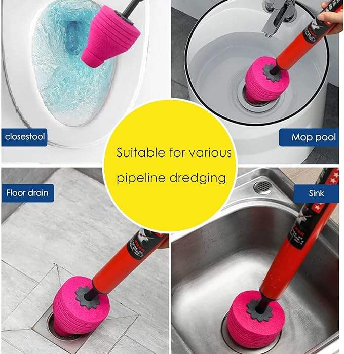 🚽 Powerful Toilet Plunger Pump – High Pressure Drain Cleaner