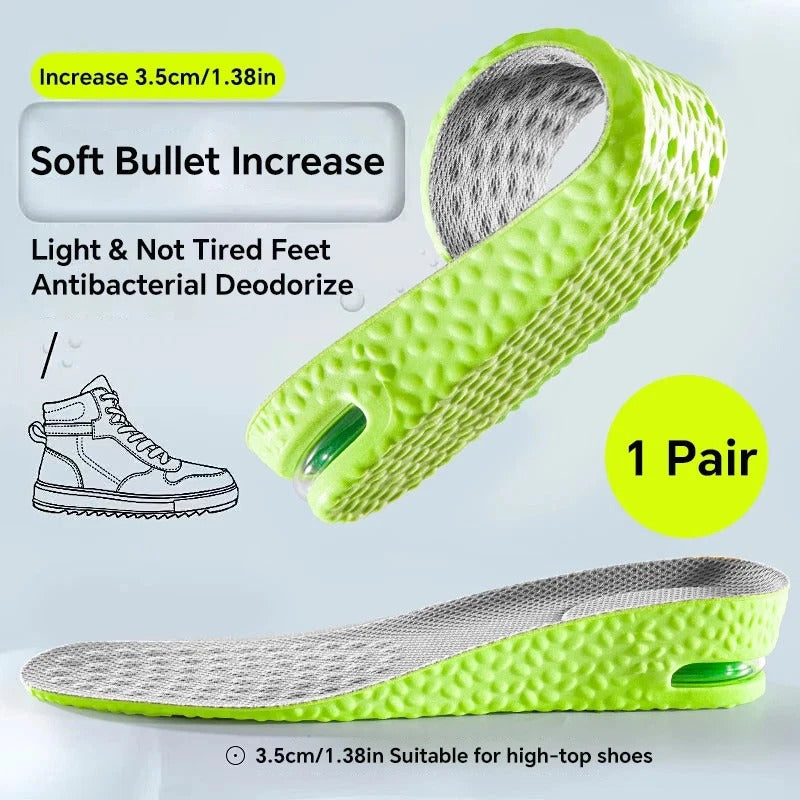 Anti Oder + Pain Relieving Height Increase Insoles ( Unisex )