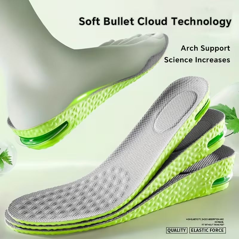 Anti Oder + Pain Relieving Height Increase Insoles ( Unisex )