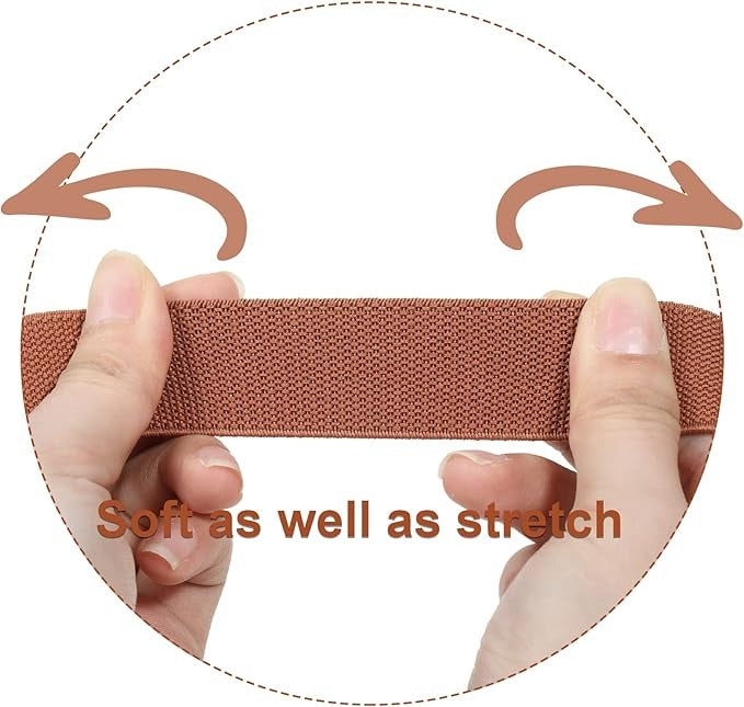 Women Black Waist Belt with Metal Leaf 🖤