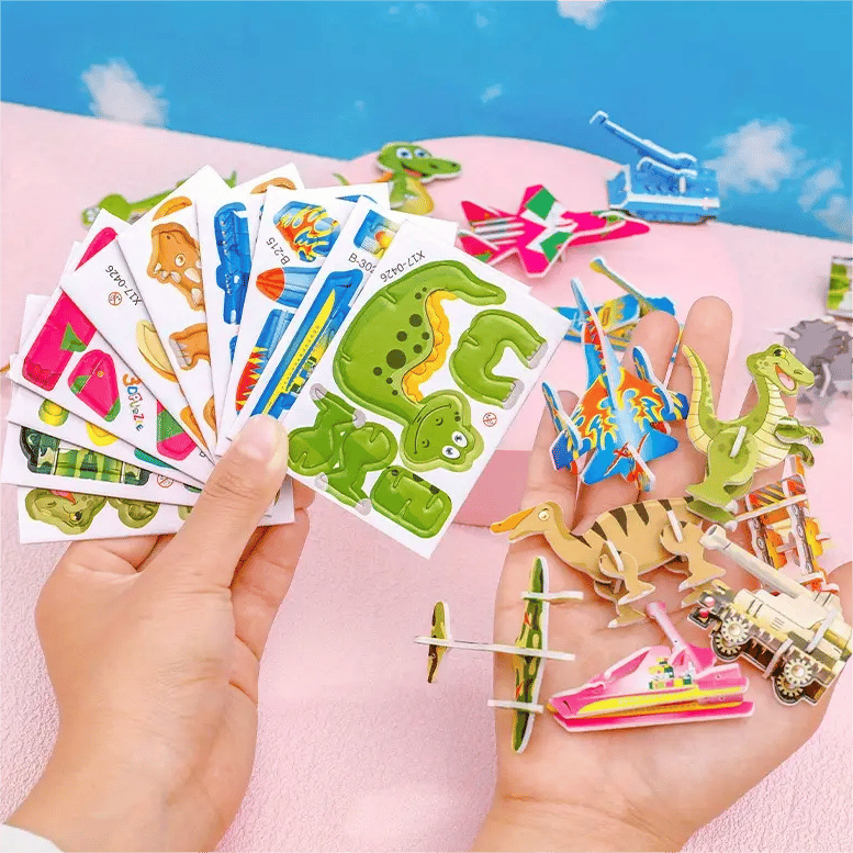 Re Useable Educational 3D Cartoon Puzzle