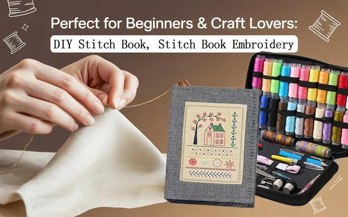 📖✨ Handmade Embroidery Stitch Book ✨📖