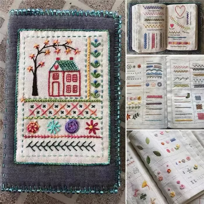 📖✨ Handmade Embroidery Stitch Book ✨📖