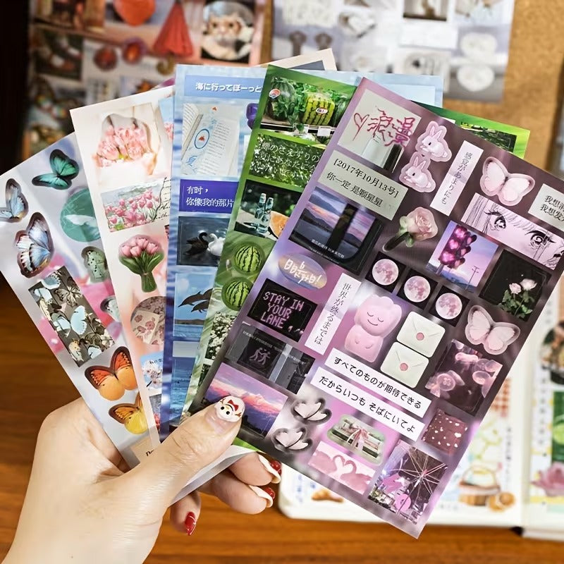 Retro japenese Style Stickers