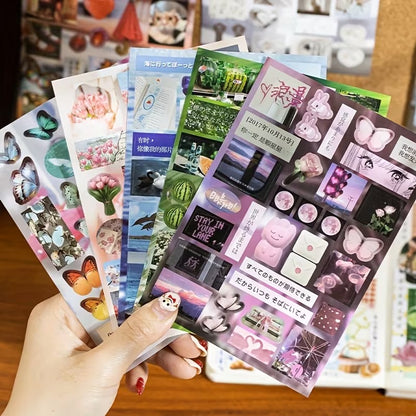 Retro japenese Style Stickers