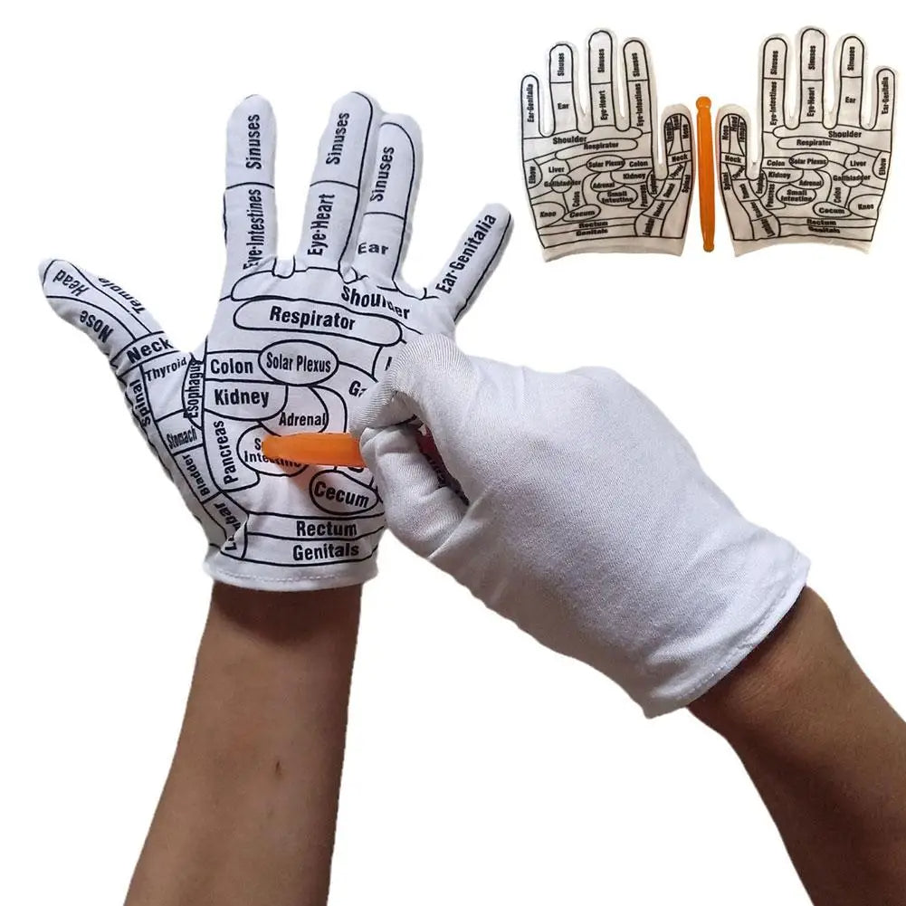 Gloves Hand Reflexology Tools (1 Pair)