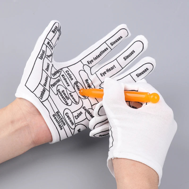 Gloves Hand Reflexology Tools (1 Pair)