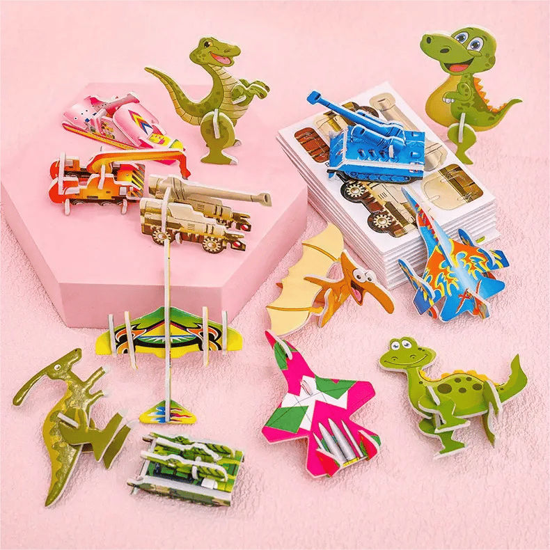 Re Useable Educational 3D Cartoon Puzzle