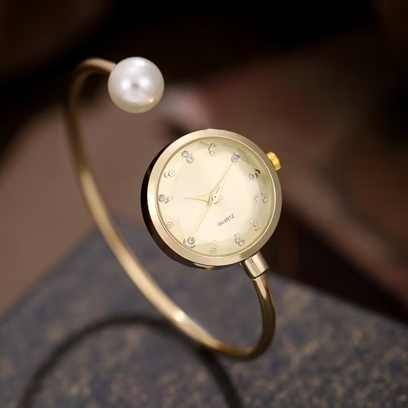 Light & Dainty Bangle Bracelet Quartz Watch