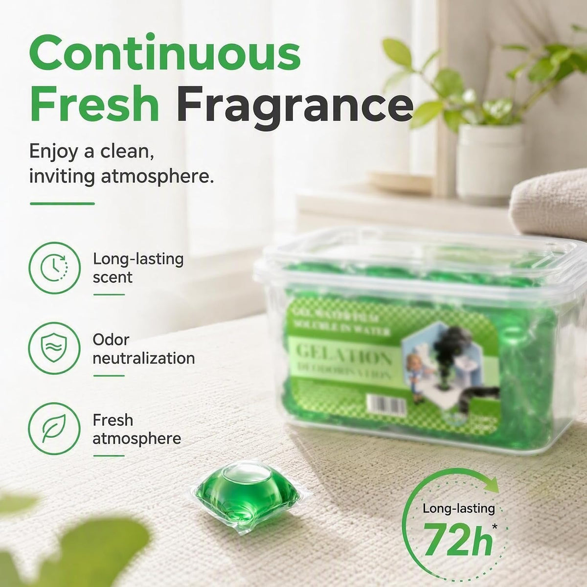 DrainFresh™ Gel Pods – Eliminate Bad Odors & Keep Drains Clean