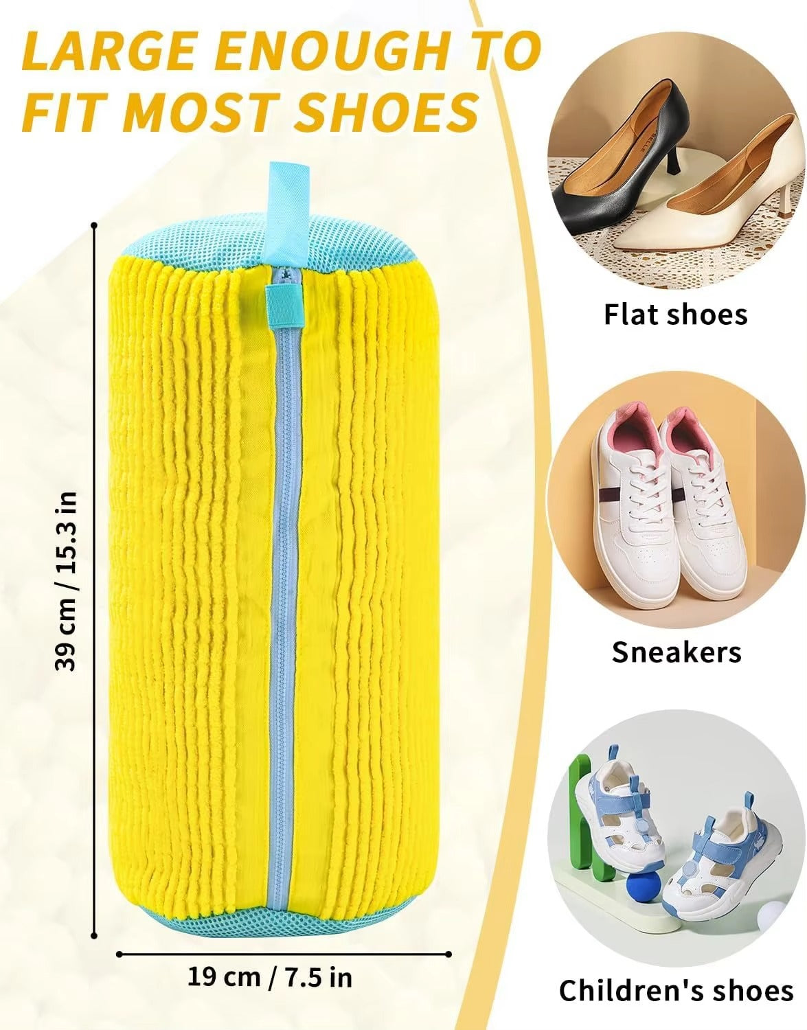 Reusable Shoe Washing Machine Bag