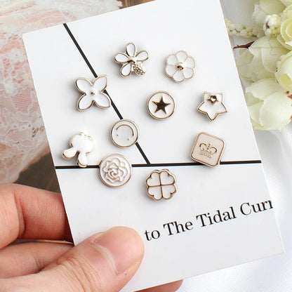 🌸 Elegant Brooch Pins for Hijab, Saree & Dupatta